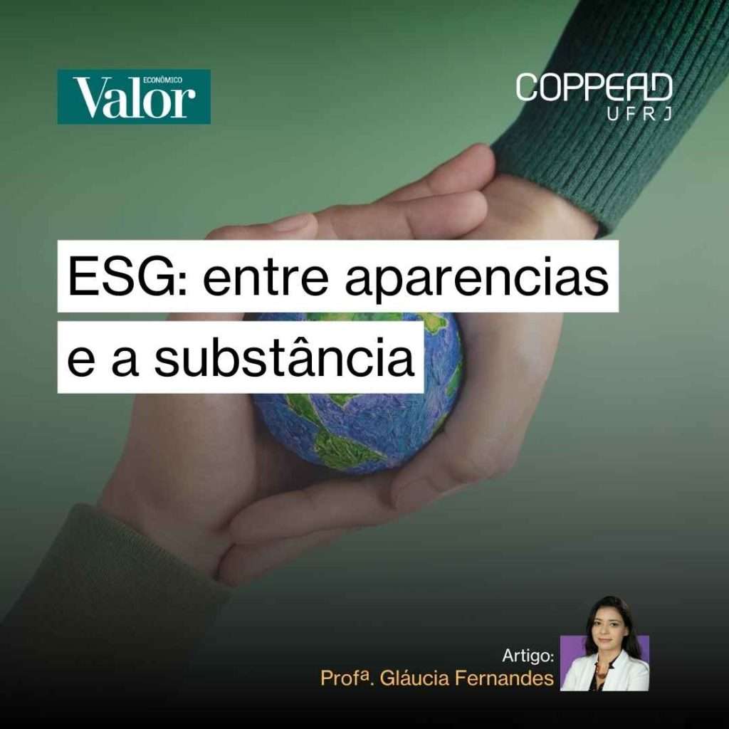 ESG: entre a aparência e a substância