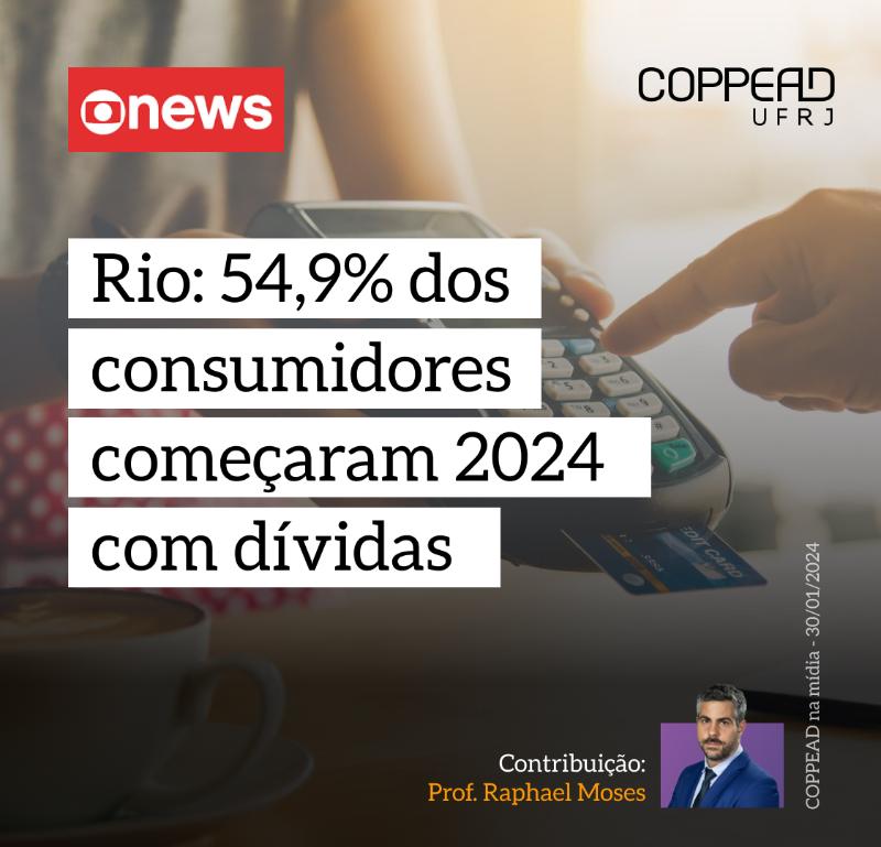 Rio: 54,9% dos consumidores começaram 2024  com dívidas