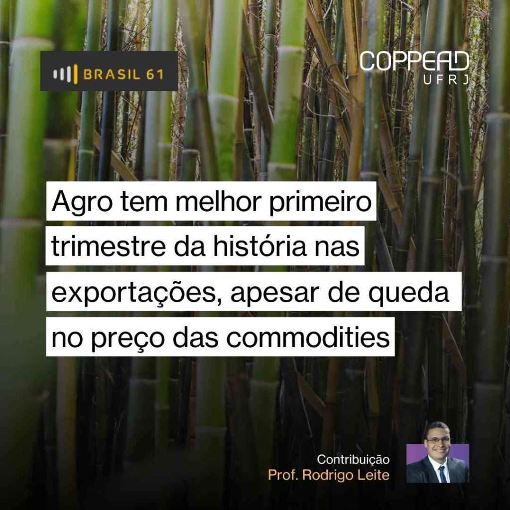 Agro tem melhor primeiro trimestre da história nas exportações, apesar de queda no preço das commodities