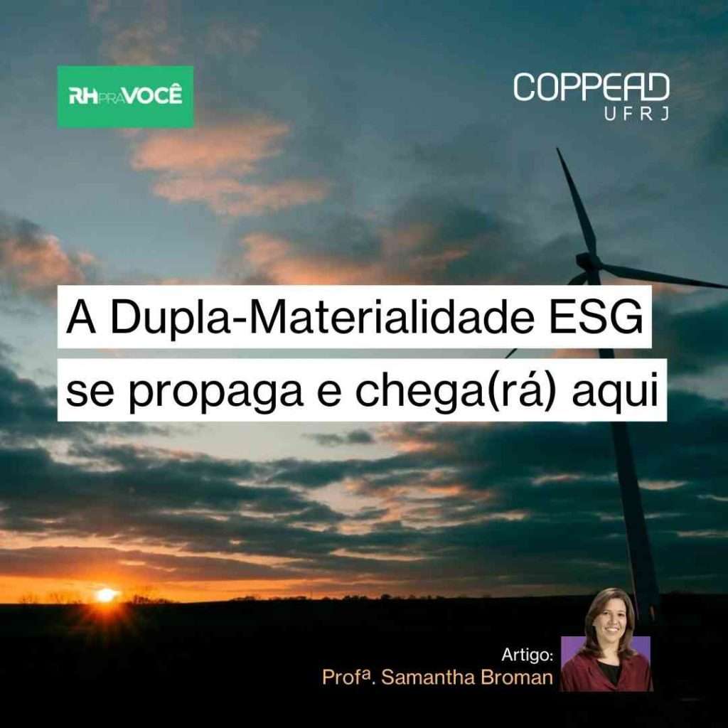 A Dupla-Materialidade ESG se propaga e chega(rá) aqui