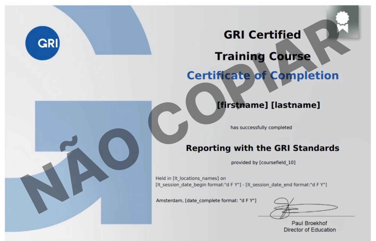 certificado gri